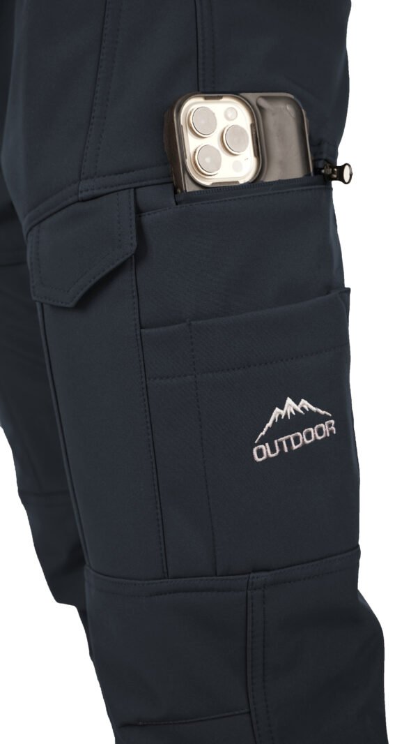 ERKEK SOFTSHELL OUTDOOR NAKIŞLI TAKTİK PANTOLON ANTRASİT
