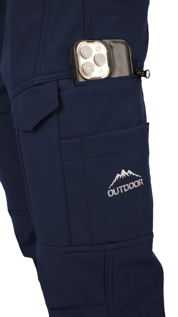 ERKEK SOFTSHELL OUTDOOR NAKIŞLI TAKTİK PANTOLON LACİVERT