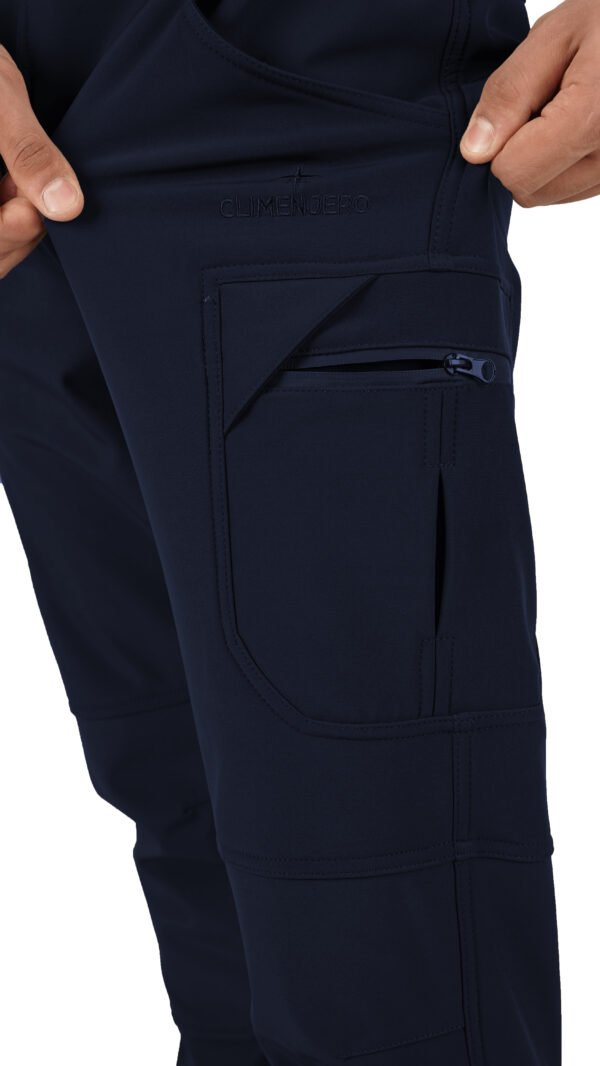 3 ERKEK 4 YÖNE ESNEYEN SOFTSHELL PANTOLON EN-BOT LİKRALI LACİVERT