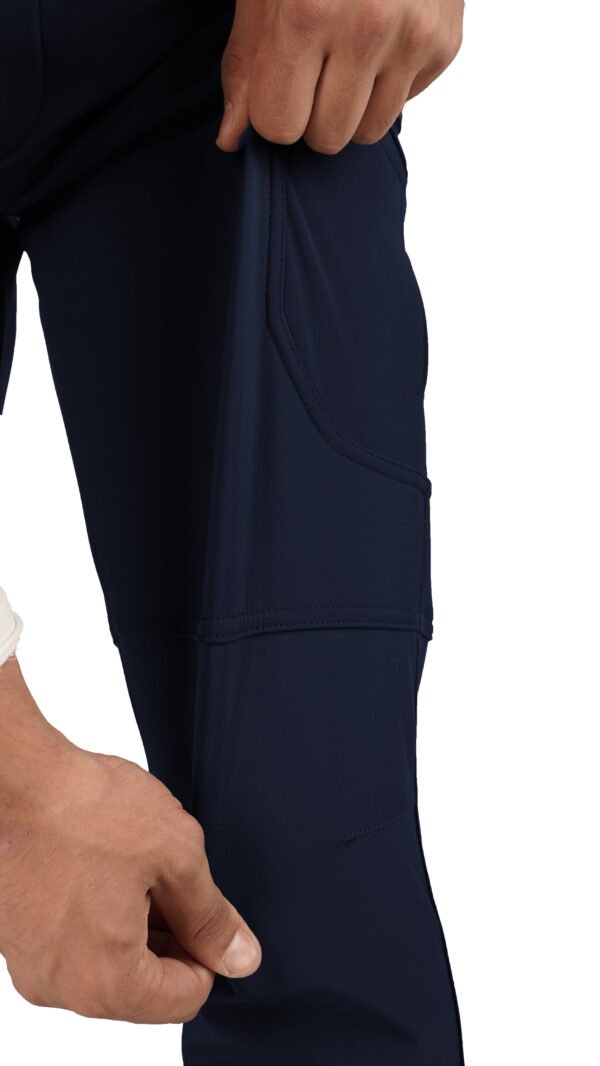 5 ERKEK 4 YÖNE ESNEYEN SOFTSHELL PANTOLON EN-BOT LİKRALI LACİVERT