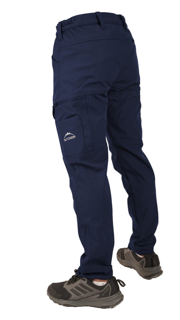 ERKEK SOFTSHELL OUTDOOR NAKIŞLI TAKTİK PANTOLON LACİVERT
