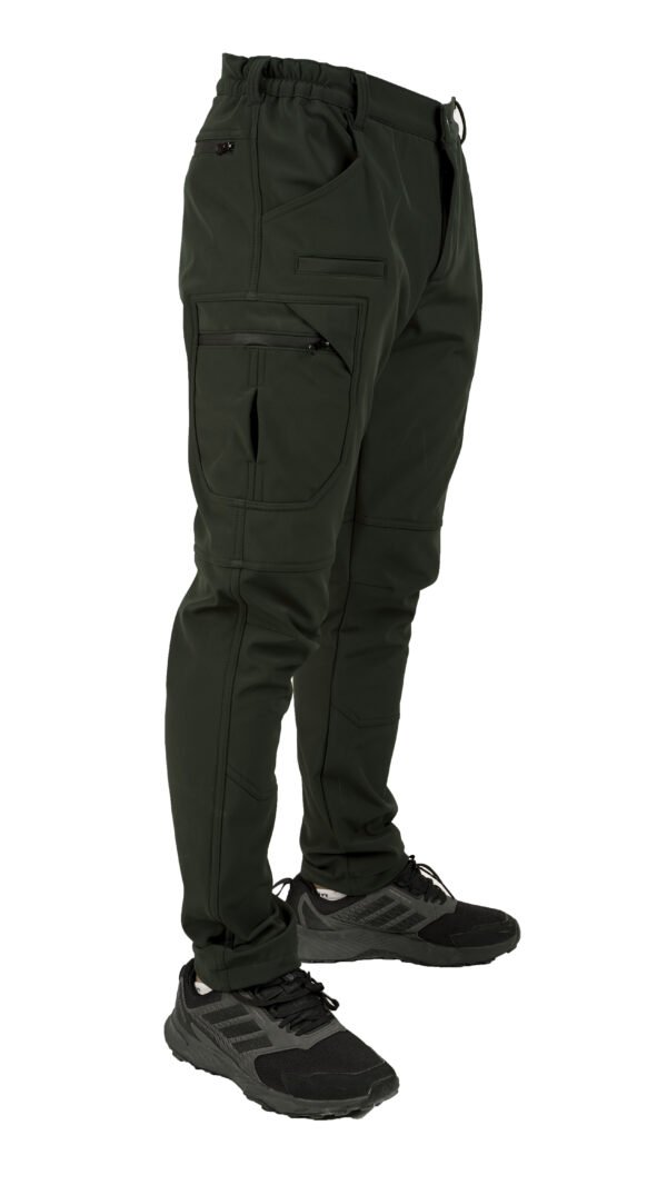 LİKRALI SOFTSHELL PANTOLON  HAKİ